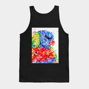 Rainbow Lorikeet Painting Tank Top